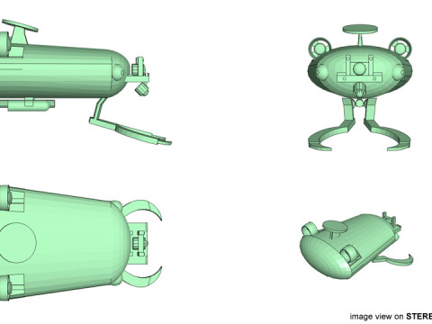 Robotic Underwater Detector - Type 3 Modelo 3D