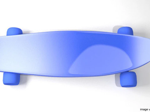 Skateboard - Type 1 3D Model