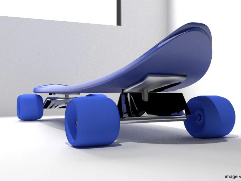 Skateboard - Type 1 3D Model