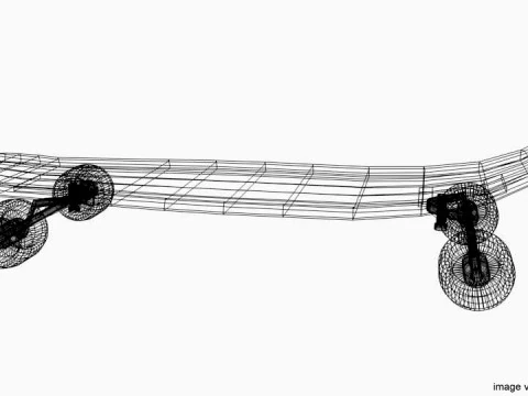 Skateboard - Type 1 3D Model
