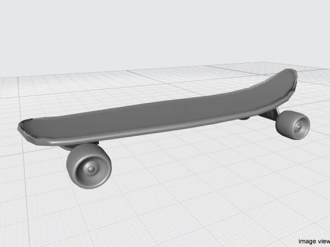 Skateboard - Type 1 3D Model