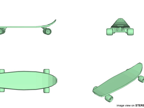 Skateboard - Type 1 Modelo 3D