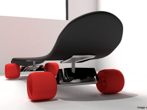 Skateboard - Type 2 Model 3D