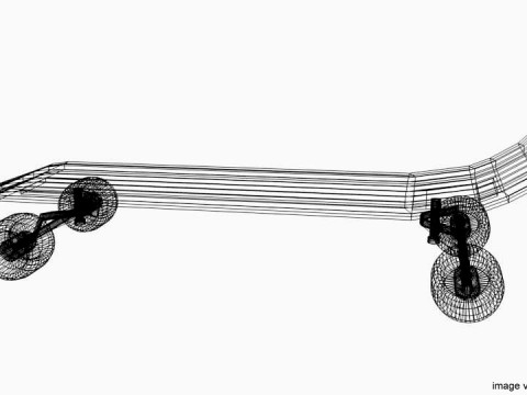 Skateboard - Type 2 Model 3D