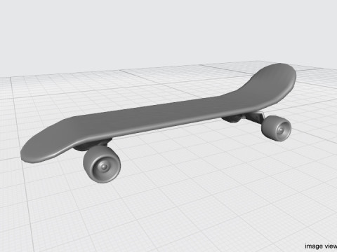 Skateboard - Type 2 Model 3D