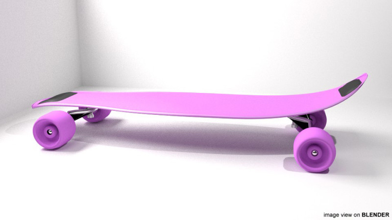 Skateboard - Type 3 3D मॉडल .c4d .max .obj .3ds .fbx .stl .blend 