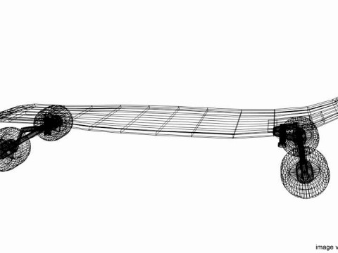 Skateboard - Type 3 3D मॉडल