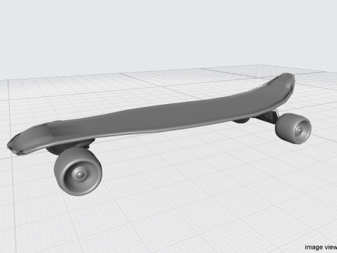 Skateboard - Type 3 3D मॉडल