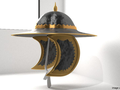 Medieval Combat Helmet - Ayutthaya 3D मॉडल