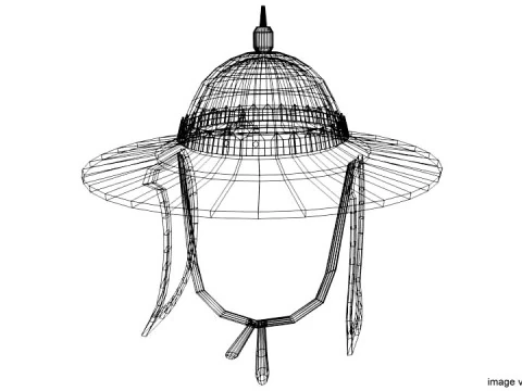 Medieval Combat Helmet - Ayutthaya 3D Model