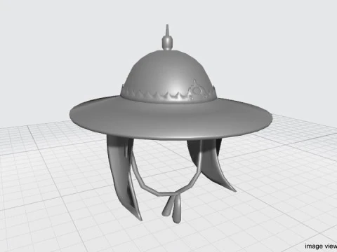 Medieval Combat Helmet - Ayutthaya 3D Model