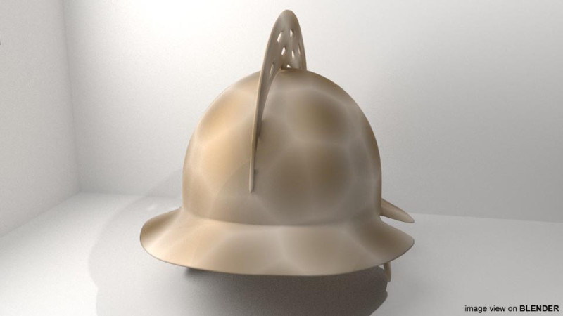 Medieval Combat Helmet - Brunei Sipah 3D Model .c4d .max .obj .3ds .fbx .stl .blend 