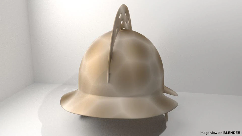 Medieval Combat Helmet - Brunei Sipah 3D Model .c4d .max .obj .3ds .fbx .stl .blend 