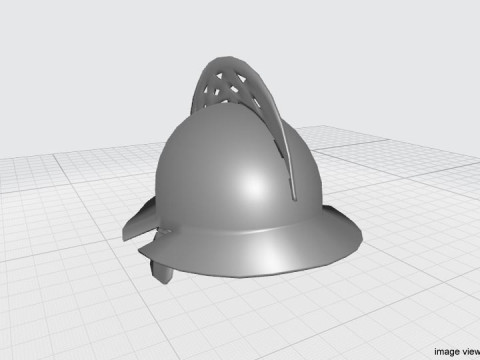 Medieval Combat Helmet - Brunei Sipah 3D Model
