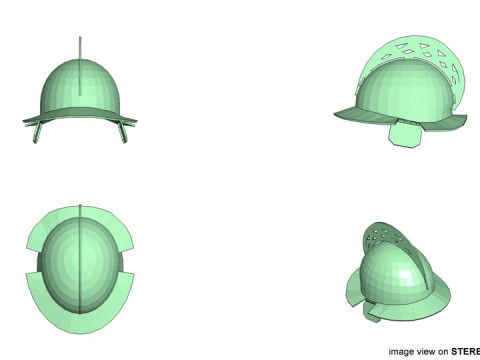 Medieval Combat Helmet - Brunei Sipah 3D Model