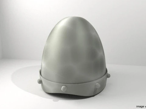 Helm Tempur Abad Pertengahan - Berbentuk Kerucut Model 3D