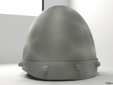 Medieval Combat Helmet - Conical Modello 3D