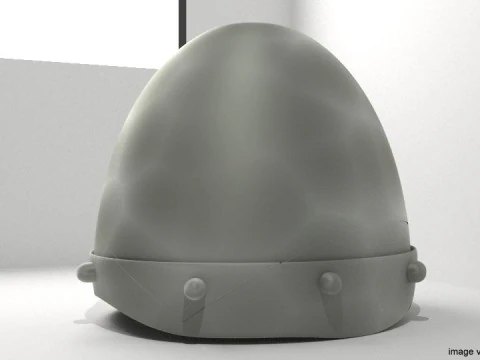 Medieval Combat Helmet - Conical 3D Model