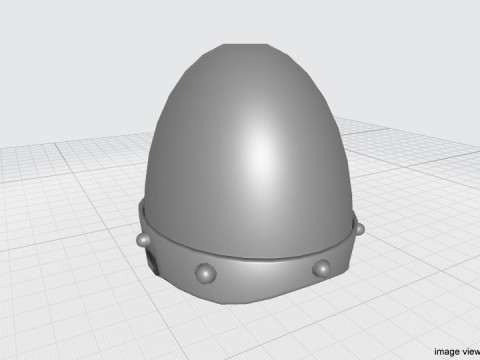 Medieval Combat Helmet - Conical Modello 3D