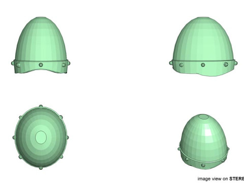 Medieval Combat Helmet - Conical Modello 3D