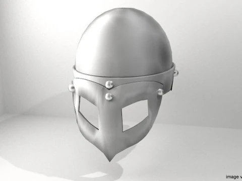 Mittelalterlicher Kampfhelm - Gjermundbu 3D Modell