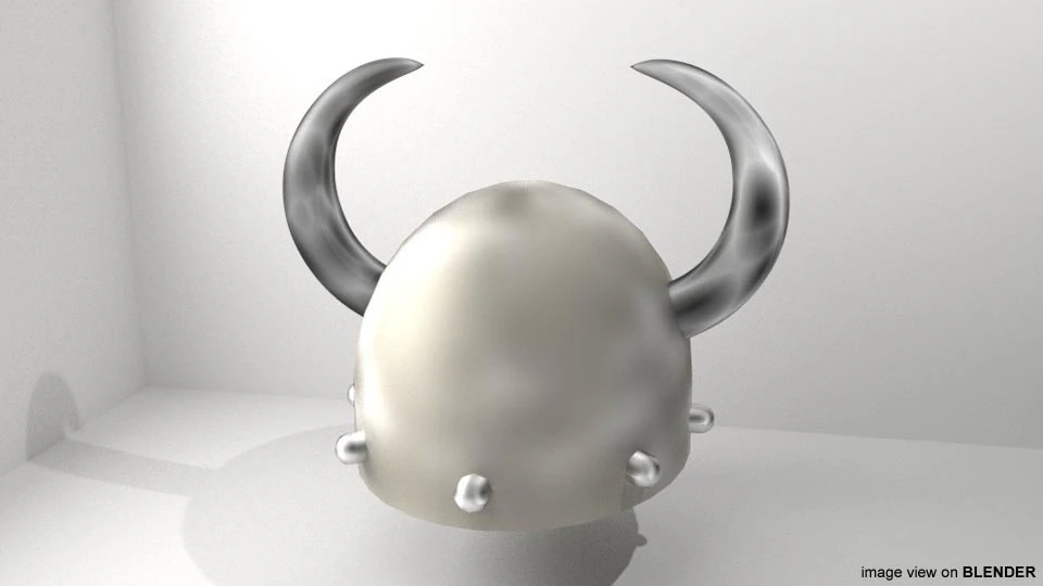 Medieval Combat Helmet - Horn Helm 3D Model .c4d .max .obj .3ds .fbx .stl .blend 