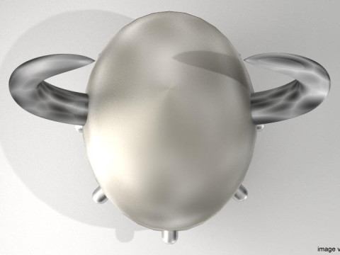 Medieval Combat Helmet - Horn Helm Model 3D