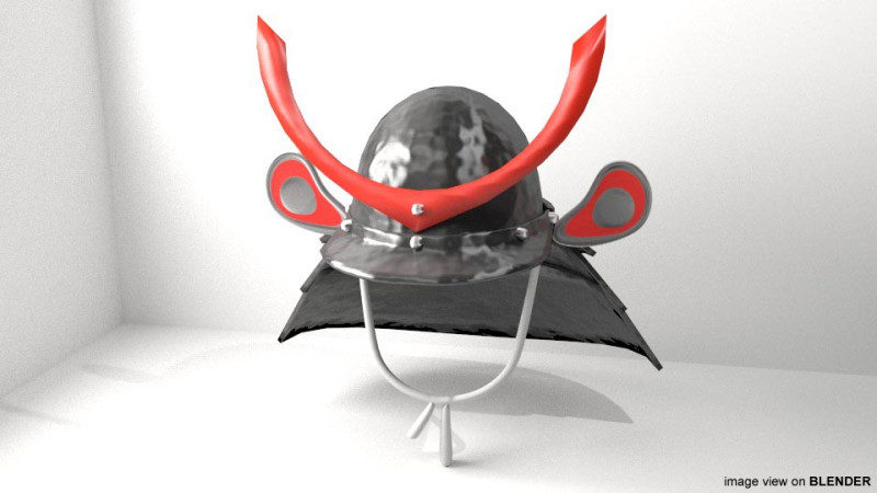 Medieval Combat Helmet - Kabuto Modelo 3D .c4d .max .obj .3ds .fbx .stl .blend