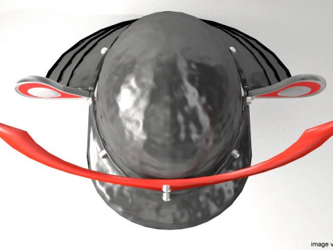 Medieval Combat Helmet - Kabuto 3D Model