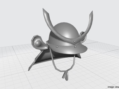 Medieval Combat Helmet - Kabuto Modelo 3D