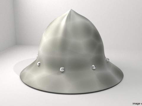 Medieval Combat Helmet - Kettle Hat 3D Model