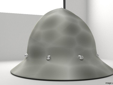 Medieval Combat Helmet - Kettle Hat 3D Model