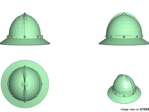 Medieval Combat Helmet - Kettle Hat 3D Model