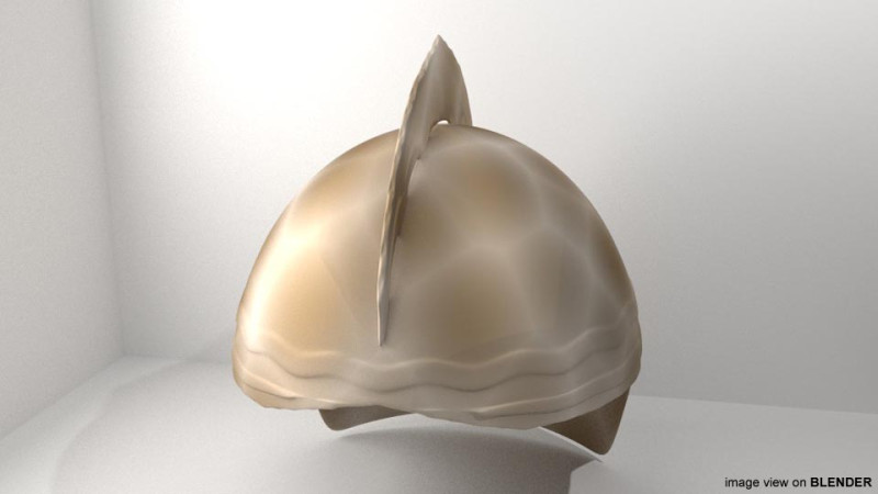 Medieval Combat Helmet - Malacca Sipah 3D Model .c4d .max .obj .3ds .fbx .stl .blend 