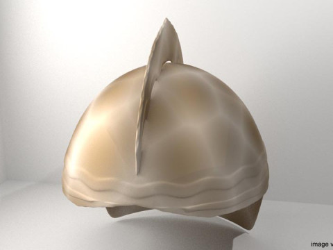 Medieval Combat Helmet - Malacca Sipah 3D Model