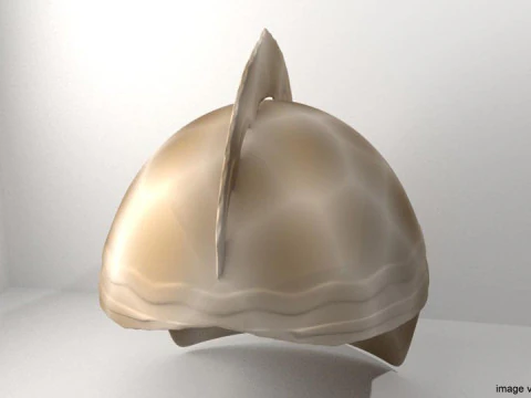 Orta&ccedil;ağ Savaş Kaskı - Malacca Sipah 3D Model