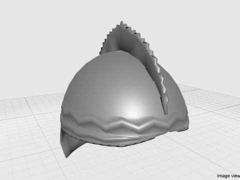 Medieval Combat Helmet - Malacca Sipah 3D Model