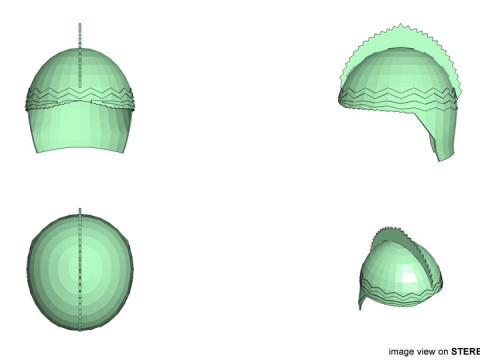 Medieval Combat Helmet - Malacca Sipah 3D Model