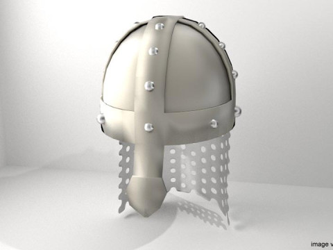 Medieval Combat Helmet - Spangenhelm 3D Model