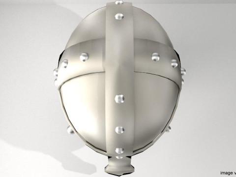 Medieval Combat Helmet - Spangenhelm 3D Model