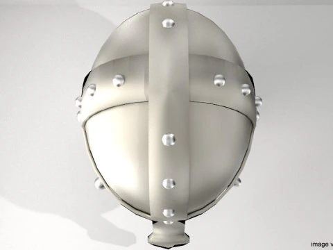 Medieval Combat Helmet - Spangenhelm 3D Model