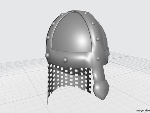 Medieval Combat Helmet - Spangenhelm 3D Model