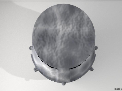 Medieval Combat Helmet - Top Helm 3D Model