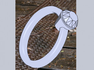 diamond ring Modelo 3D