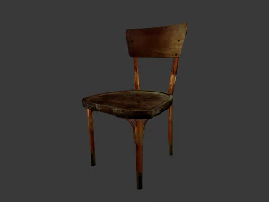 cadeira velha Modelo 3D