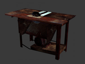 old circular saw 3D 模型