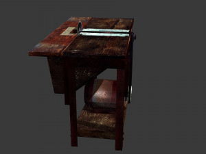 old circular saw 3D 模型