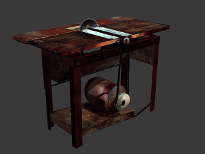 old circular saw 3D 模型