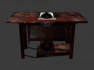 old circular saw 3D 模型