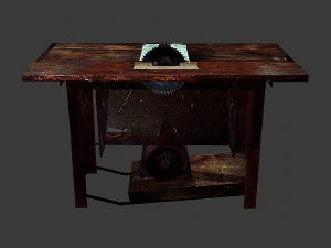 old circular saw 3D Model